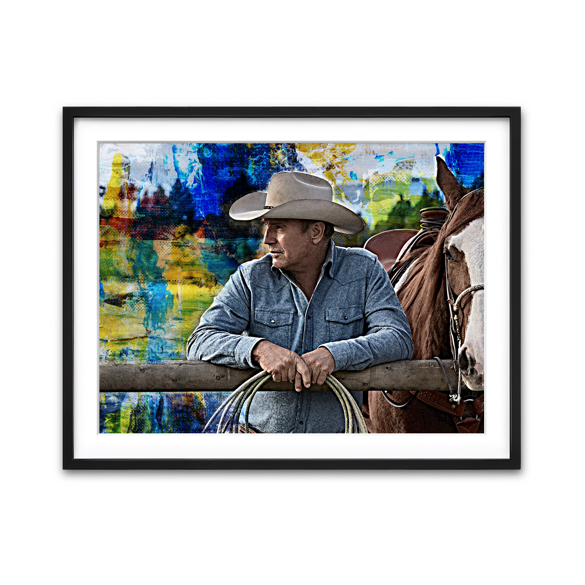 Framed Print 4x3 Black