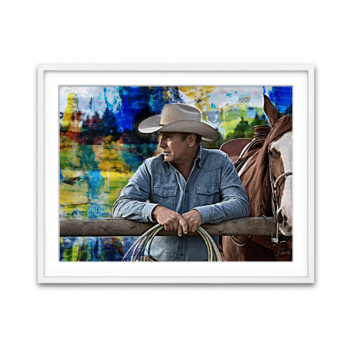 Framed Print 4x3 White