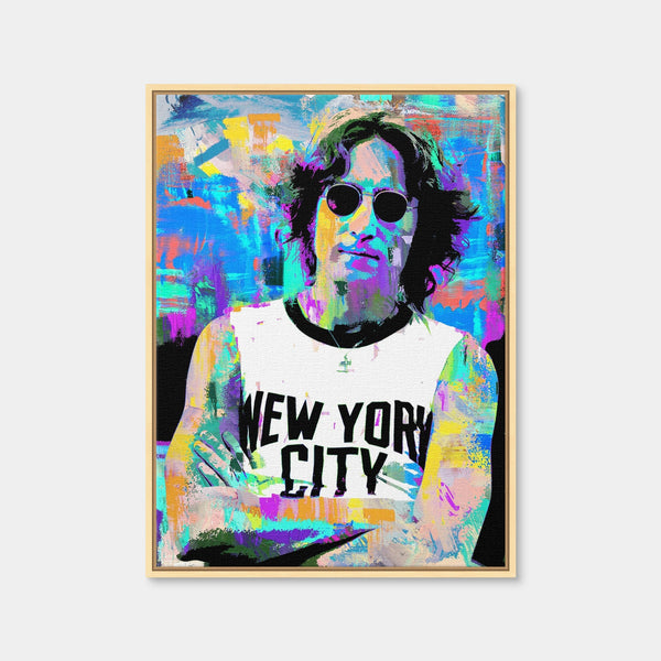 John Lennon NYC Wall Art — Framed Canvas Format preview