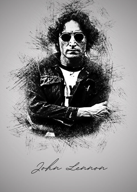 John Lennon Sketch Wall Art