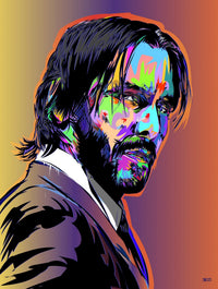 John Wick Colors Wall Art