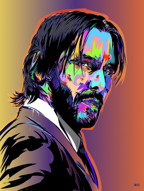 John Wick Colors Wall Art
