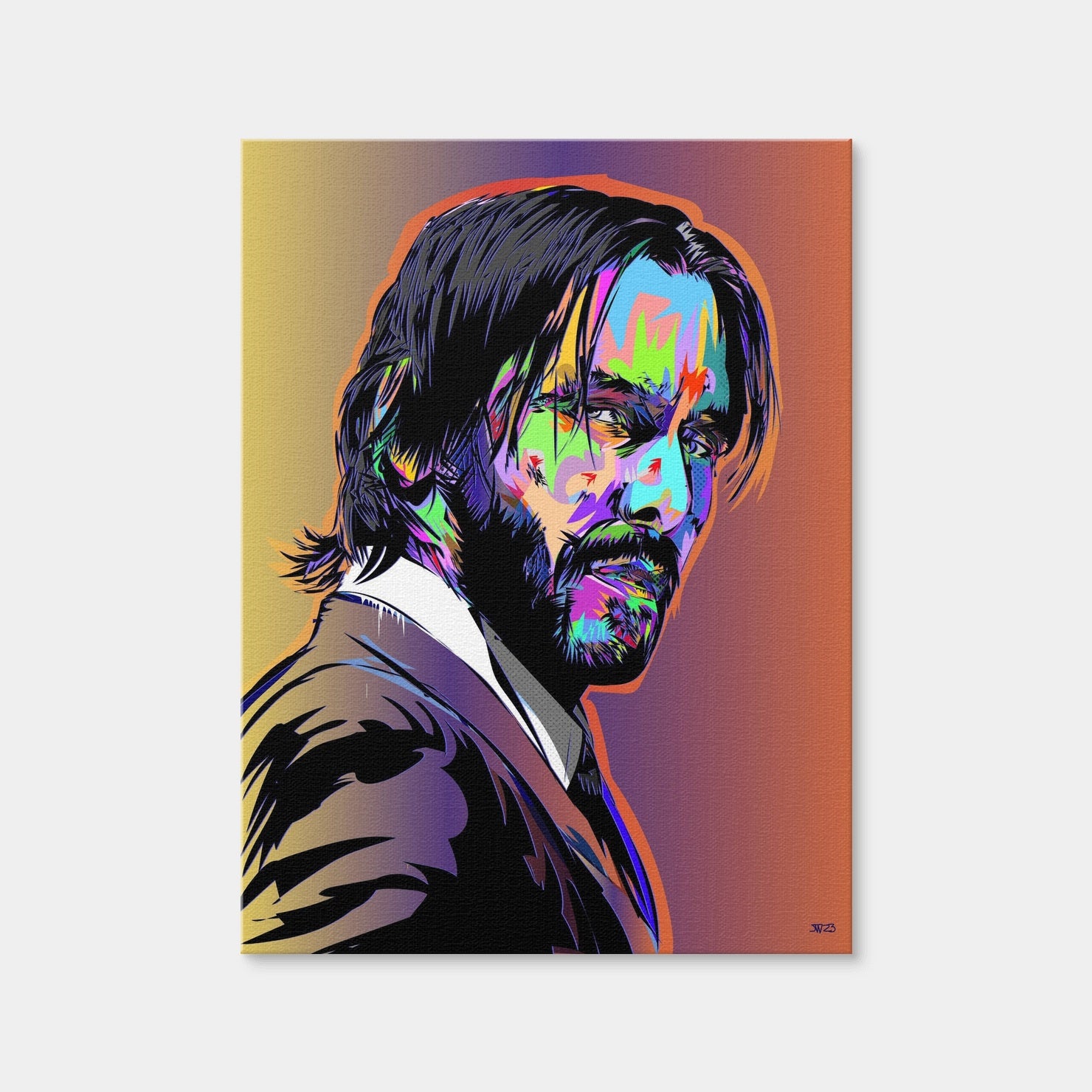 AUTO-MOCKUP WHITE | John Wick Colors | 1 Piece | Gallery Wrap Canvas | group=3x4