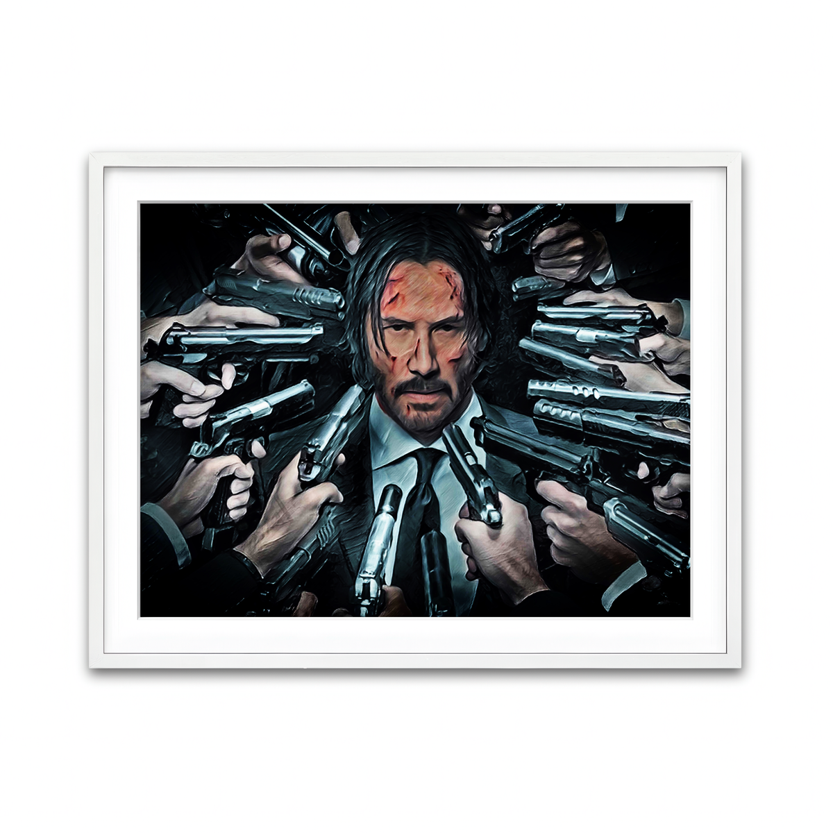 Framed Print 4x3 White