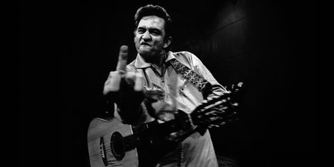 Johnny Cash Flip Off Wall Art