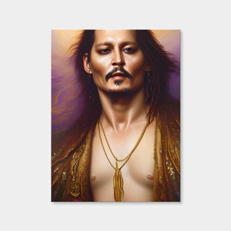 AUTO-MOCKUP WHITE | Johnny Depp Sexy | 1 Piece | Gallery Wrap Canvas | group=3x4