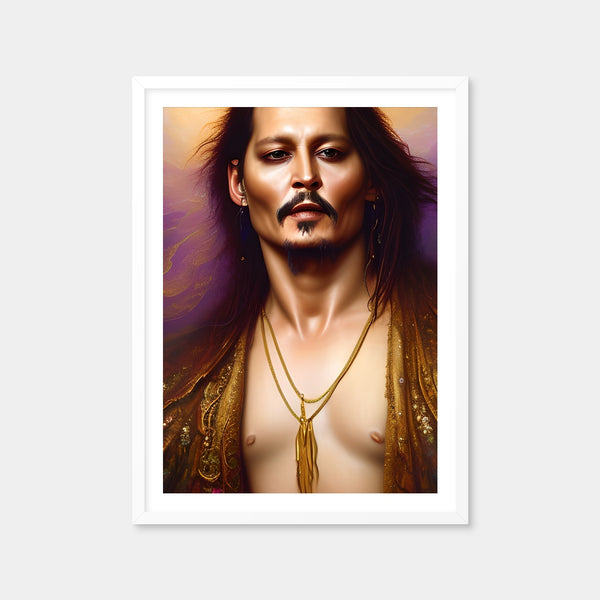 Johnny Depp Sexy Wall Art — Framed Print Format preview