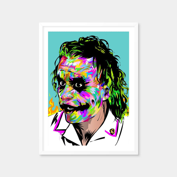 Joker Brown Fire Wall Art — Framed Print Format preview