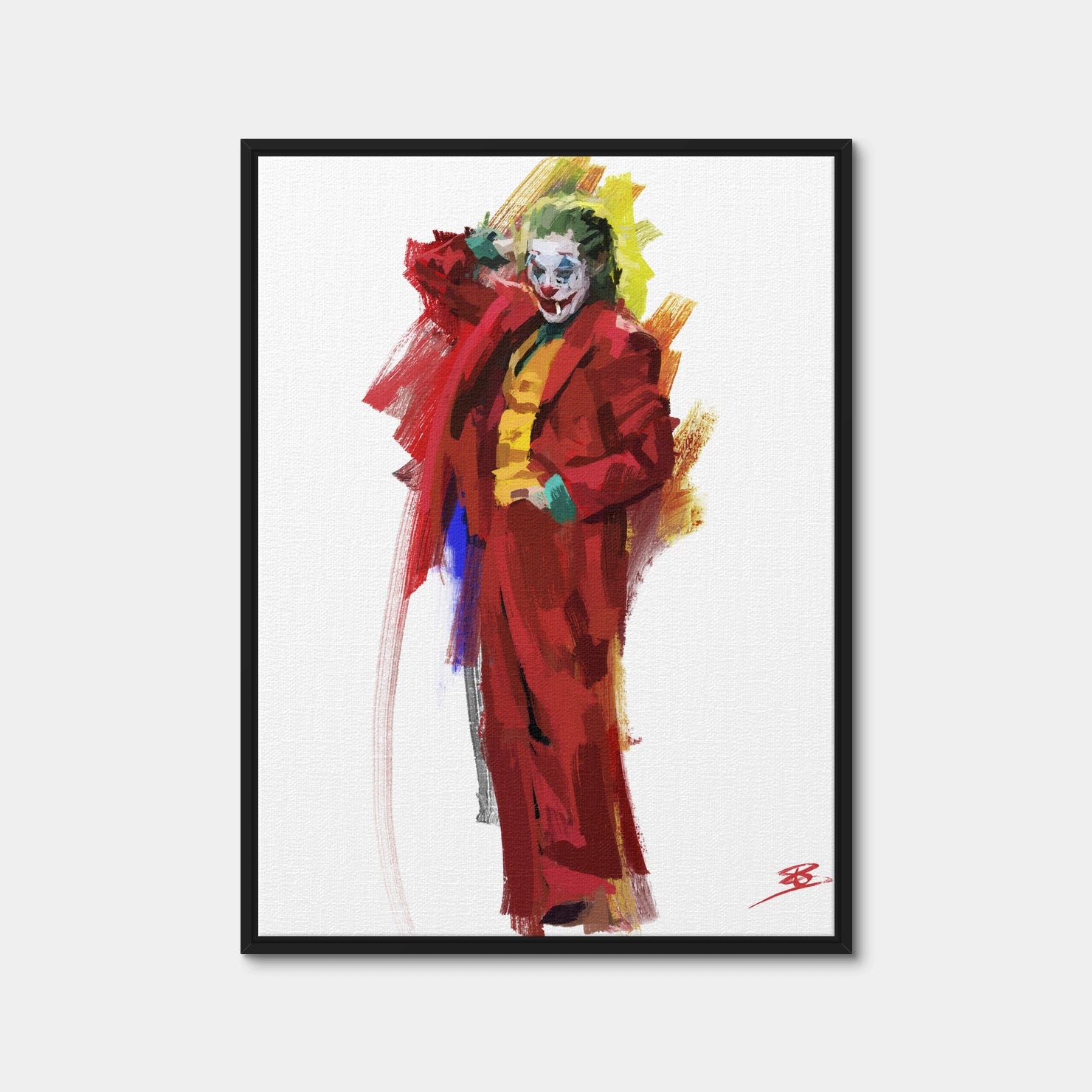 AUTO-MOCKUP WHITE | Joker Paint | 1 Piece | Black Framed Canvas | group=3x4