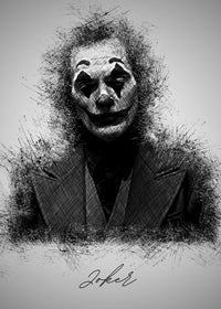 Joker Sketch Wall Art