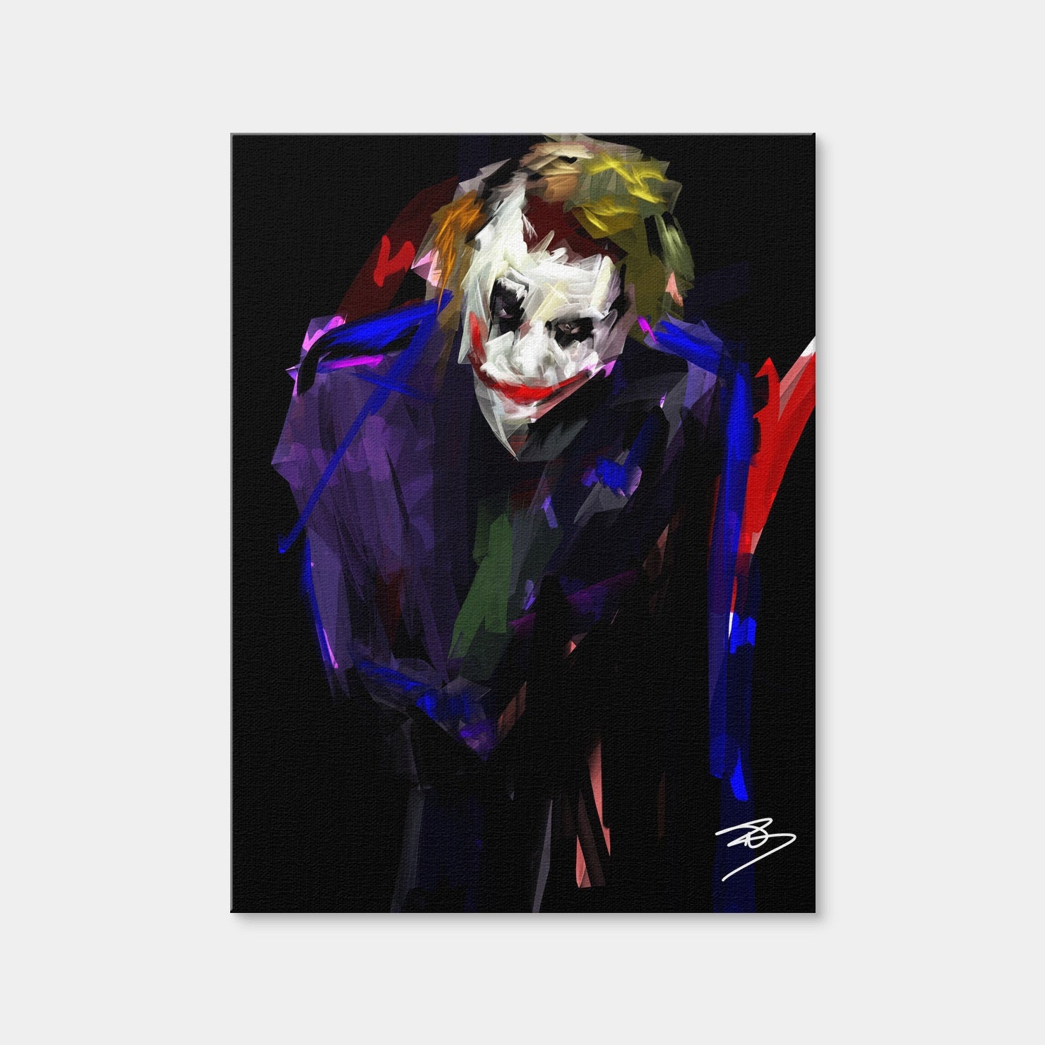 AUTO-MOCKUP WHITE | Joker Why So Serious | 1 Piece | Gallery Wrap Canvas | group=3x4