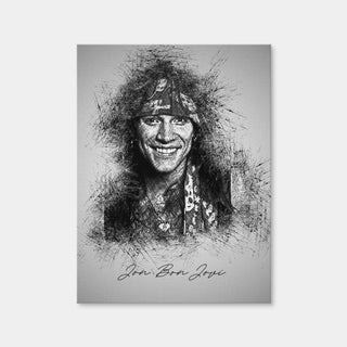 AUTO-MOCKUP WHITE | Jon Bon Jovi | 1 Piece | Gallery Wrap Canvas | group=3x4