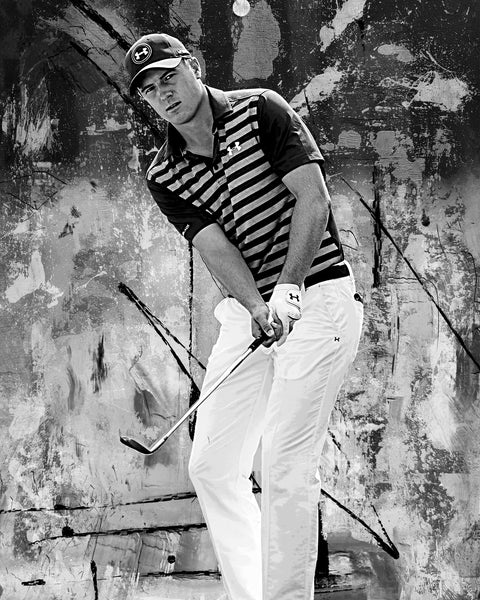 Jordan Spieth Grayscale Wall Art
