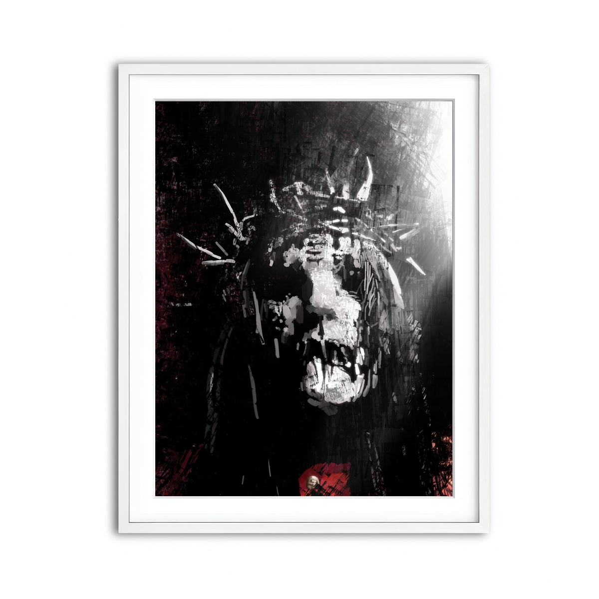 Framed Print 3x4 White