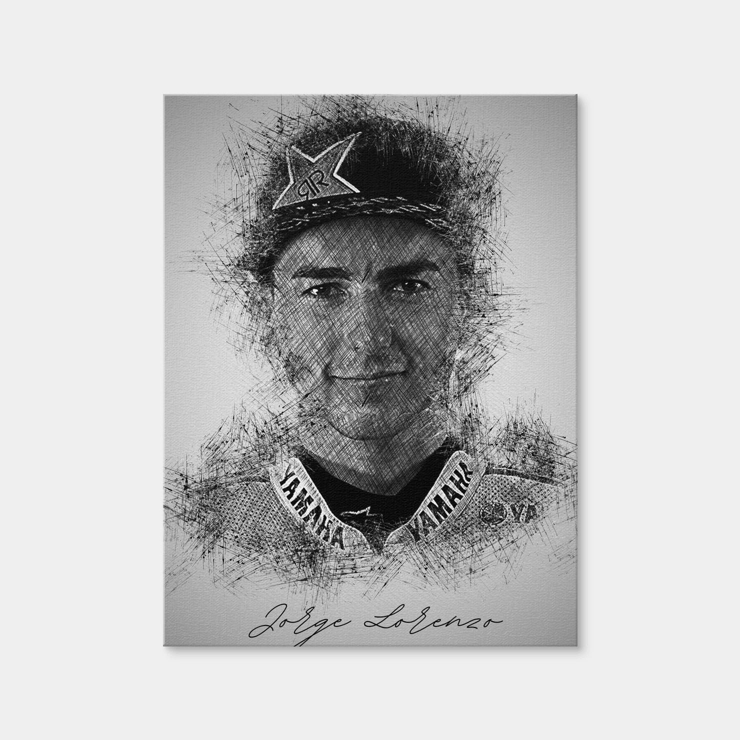 AUTO-MOCKUP WHITE | Jorge Lorenzo | 1 Piece | Gallery Wrap Canvas | group=3x4