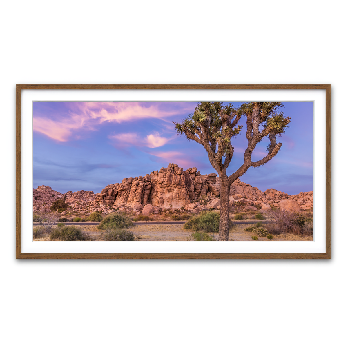 Framed Print 2x1 Walnut