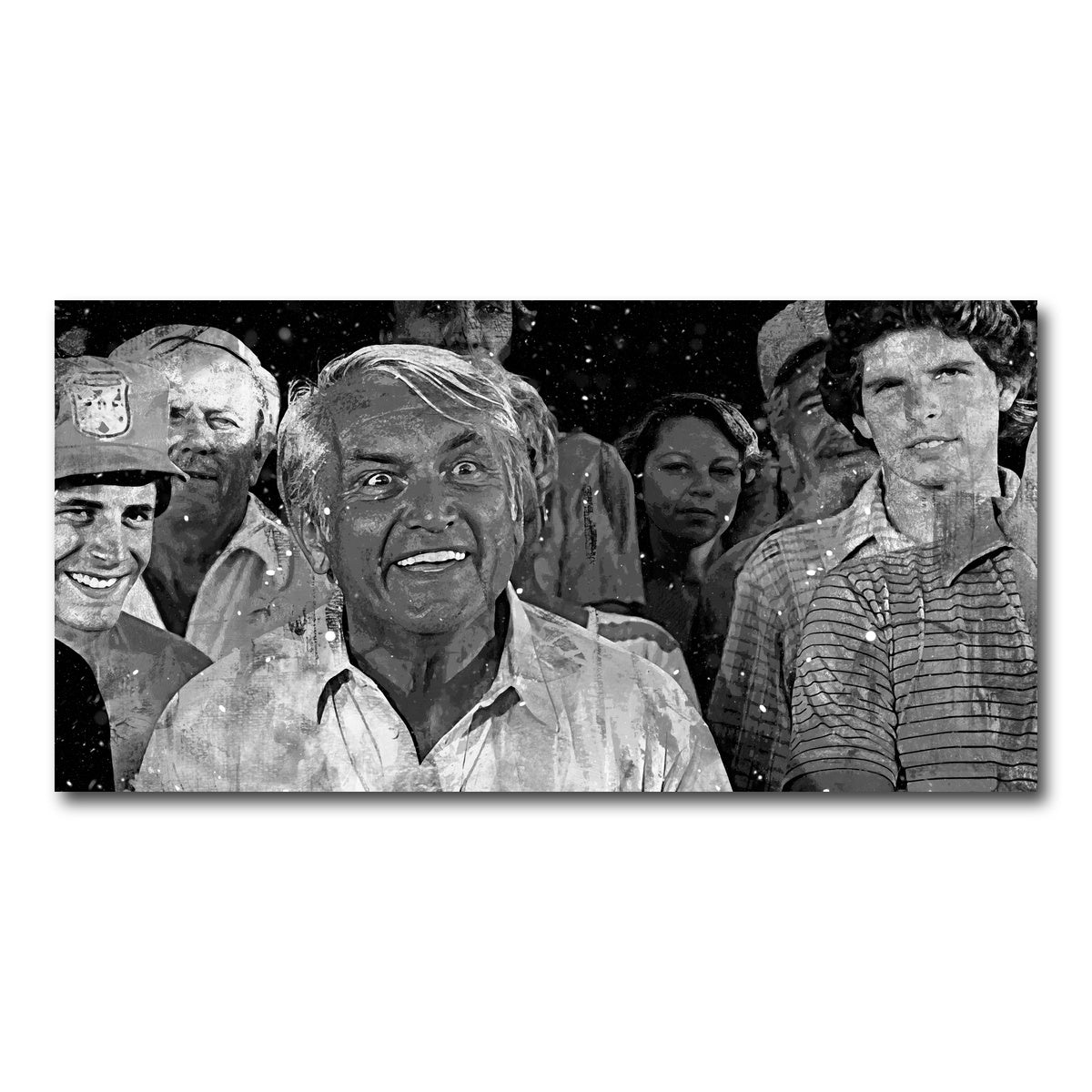 AUTO-MOCKUP WHITE | Judge Elihu Smails - Caddyshack Grayscale | 1 Piece | Gallery Wrap Canvas | group=2x1