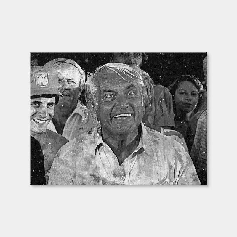 AUTO-MOCKUP WHITE | Judge Elihu Smails - Caddyshack Grayscale | 1 Piece | Gallery Wrap Canvas | group=4x3