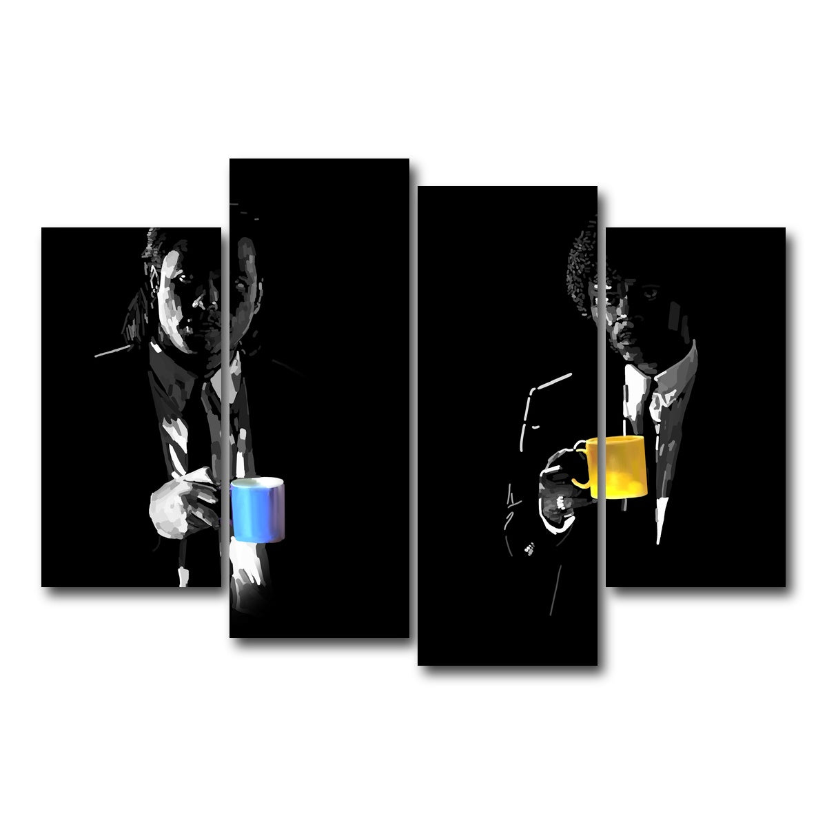 AUTO-MOCKUP WHITE | Jules and Vincent Drinks | 4 Piece | Gallery Wrap Canvas | group=4_short