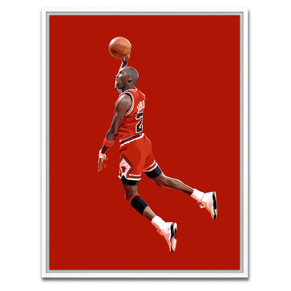 AUTO-MOCKUP WHITE | Jumping Michael | 1 Piece | White Framed Canvas | group=3x4