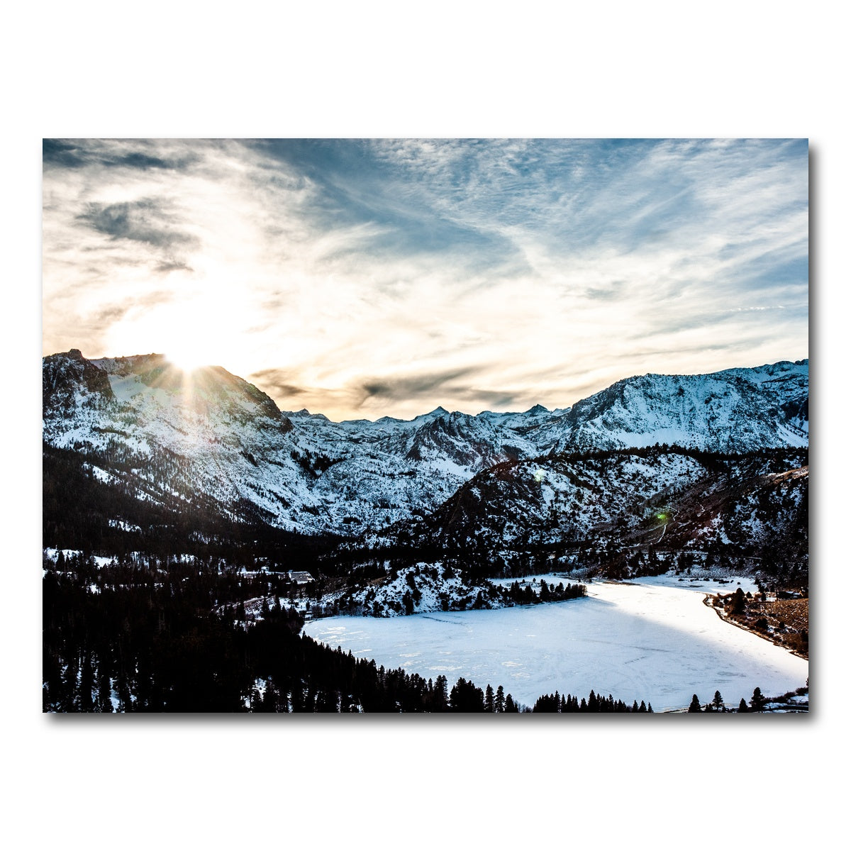 AUTO-MOCKUP WHITE | June Lake Sunset | 1 Piece | Gallery Wrap Canvas | group=4x3