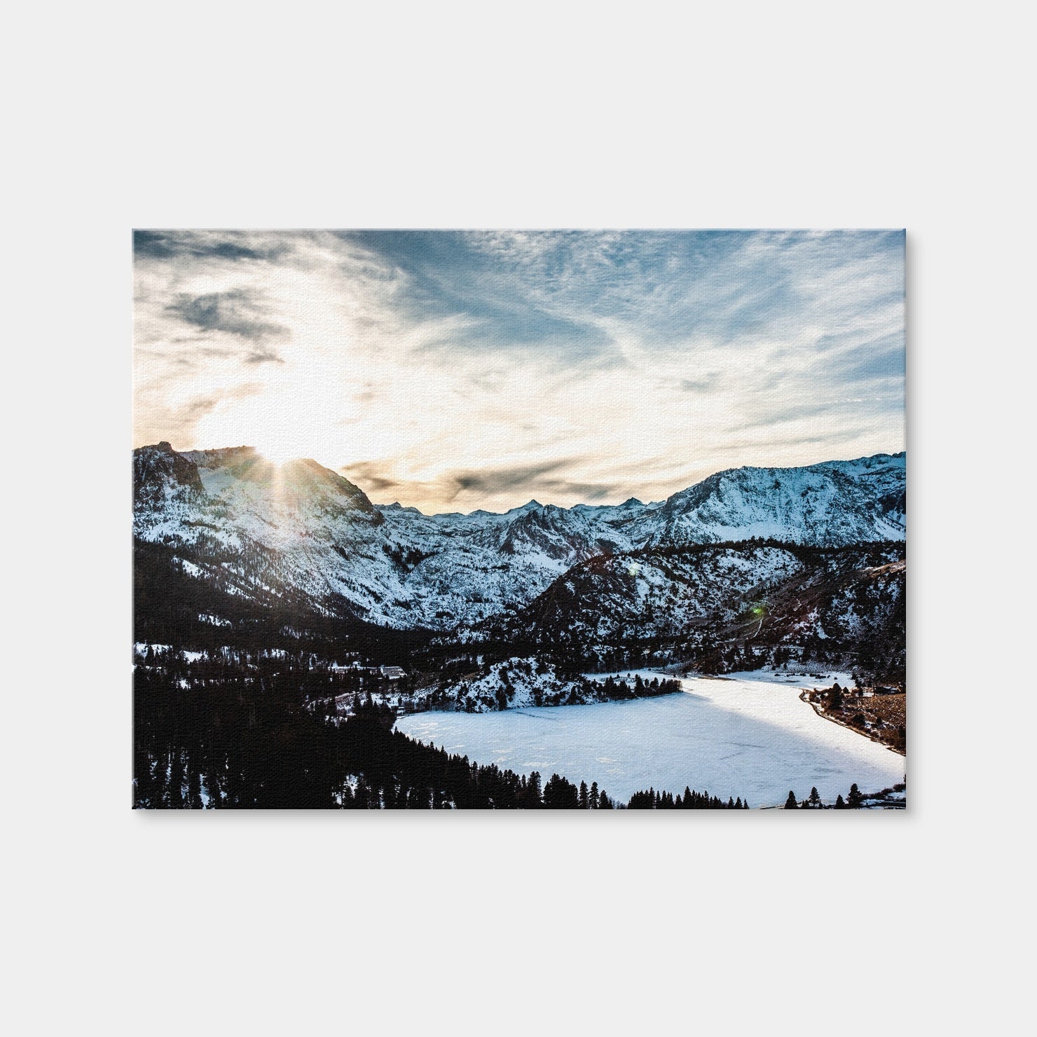 AUTO-MOCKUP WHITE | June Lake Sunset | 1 Piece | Gallery Wrap Canvas | group=4x3