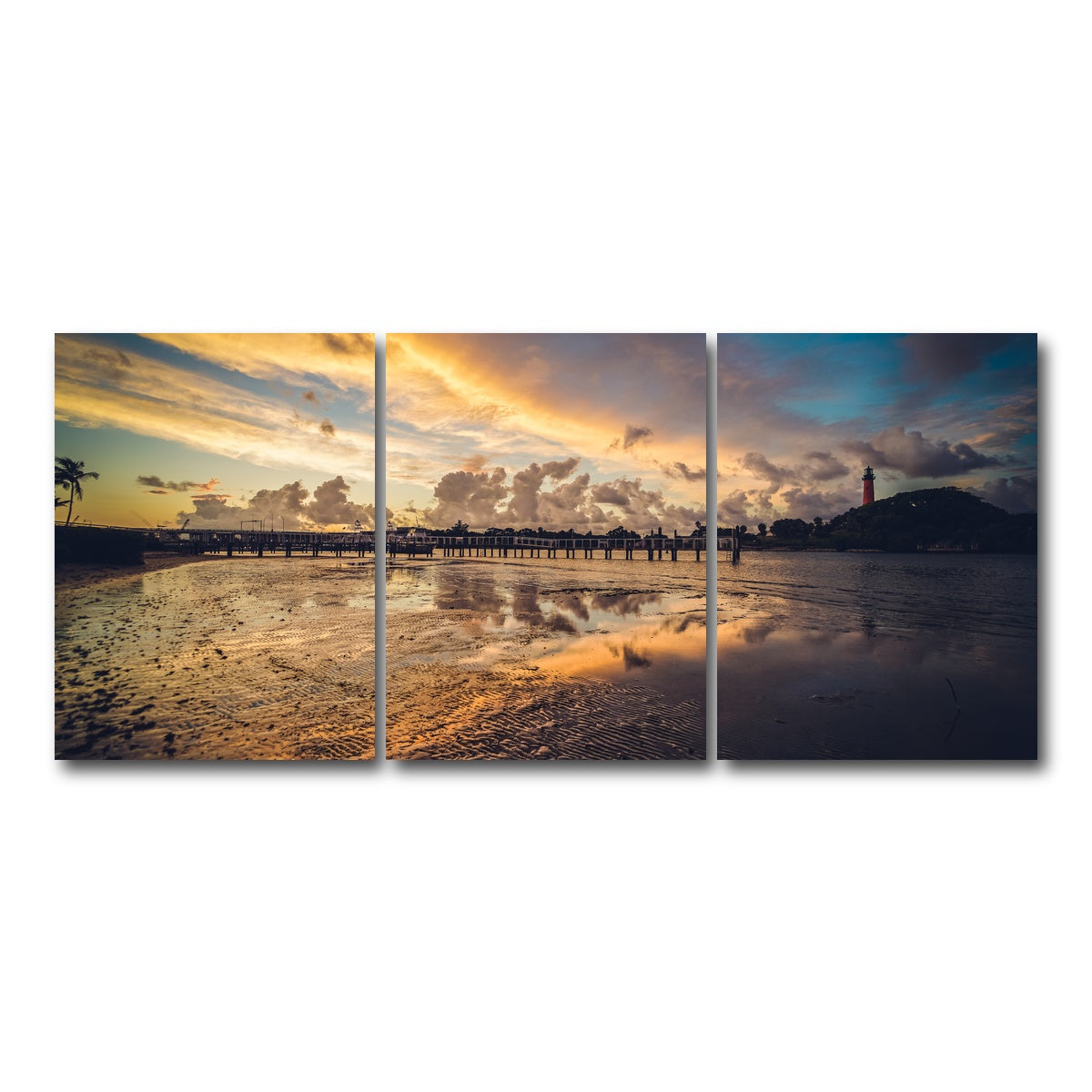 AUTO-MOCKUP WHITE | Jupiter Florida | 3 Piece | Gallery Wrap Canvas | group=18x24