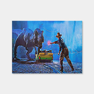 AUTO-MOCKUP | Jurassic Park Wall Art | 1 Piece | Gallery Wrap Canvas | 4x3