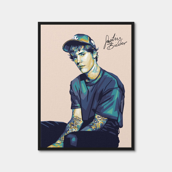 Just Justin Wall Art — Framed Canvas Format preview