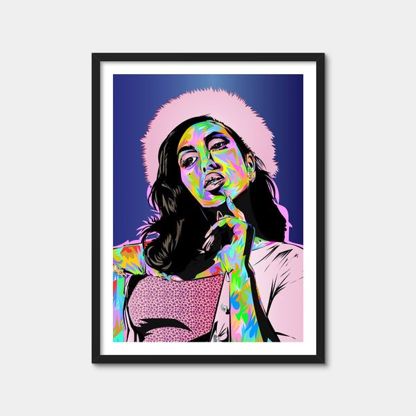 Kali Uchis Wall Art — Framed Print Format preview