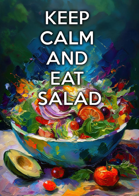 KEEP CALM EAT SALAD Wall Art