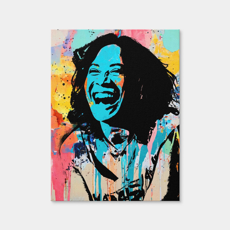 AUTO-MOCKUP WHITE | Kamala Laughing | 1 Piece | Gallery Wrap Canvas | group=3x4