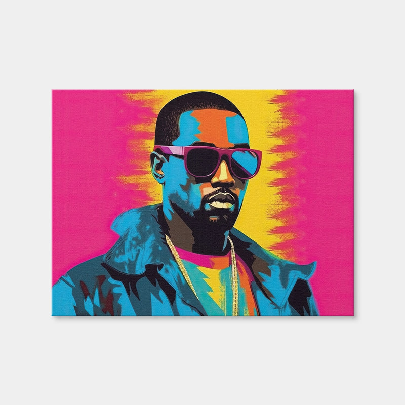 AUTO-MOCKUP WHITE | Kanye The Rebel | 1 Piece | Gallery Wrap Canvas | group=4x3