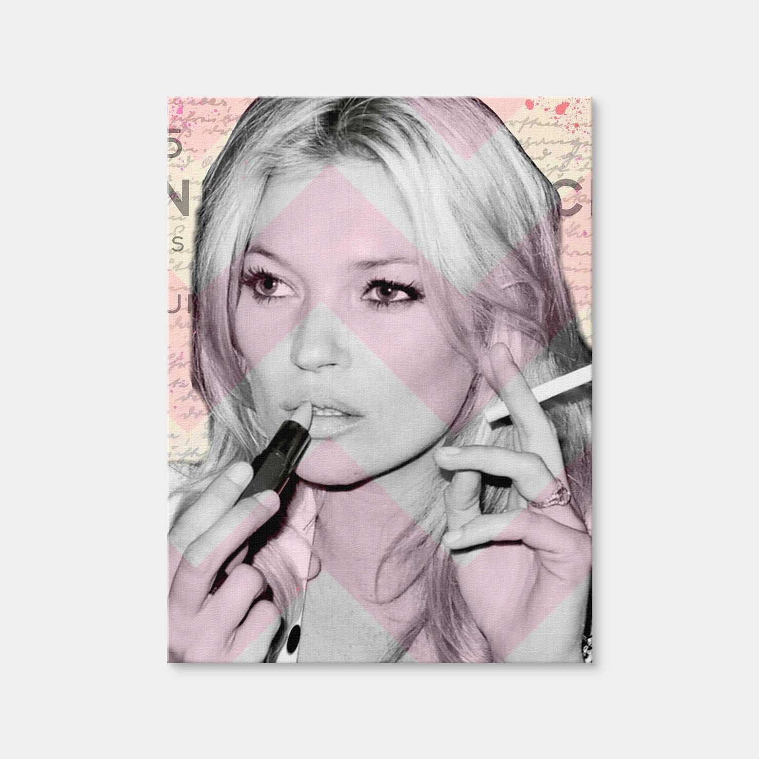 AUTO-MOCKUP WHITE | Kate Moss | 1 Piece | Gallery Wrap Canvas | group=3x4