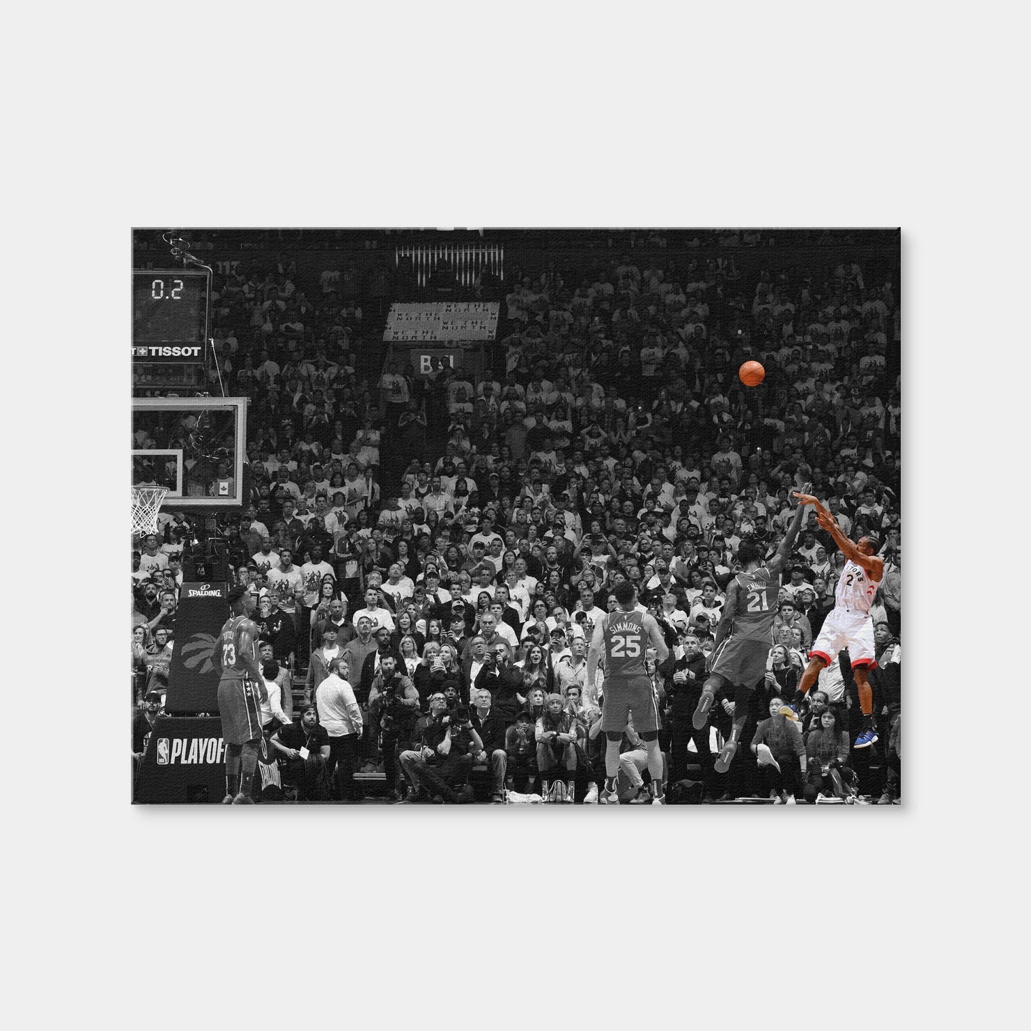 AUTO-MOCKUP WHITE | Kawhi's Game 7 Buzzer-Beater | 1 Piece | Gallery Wrap Canvas | group=4x3