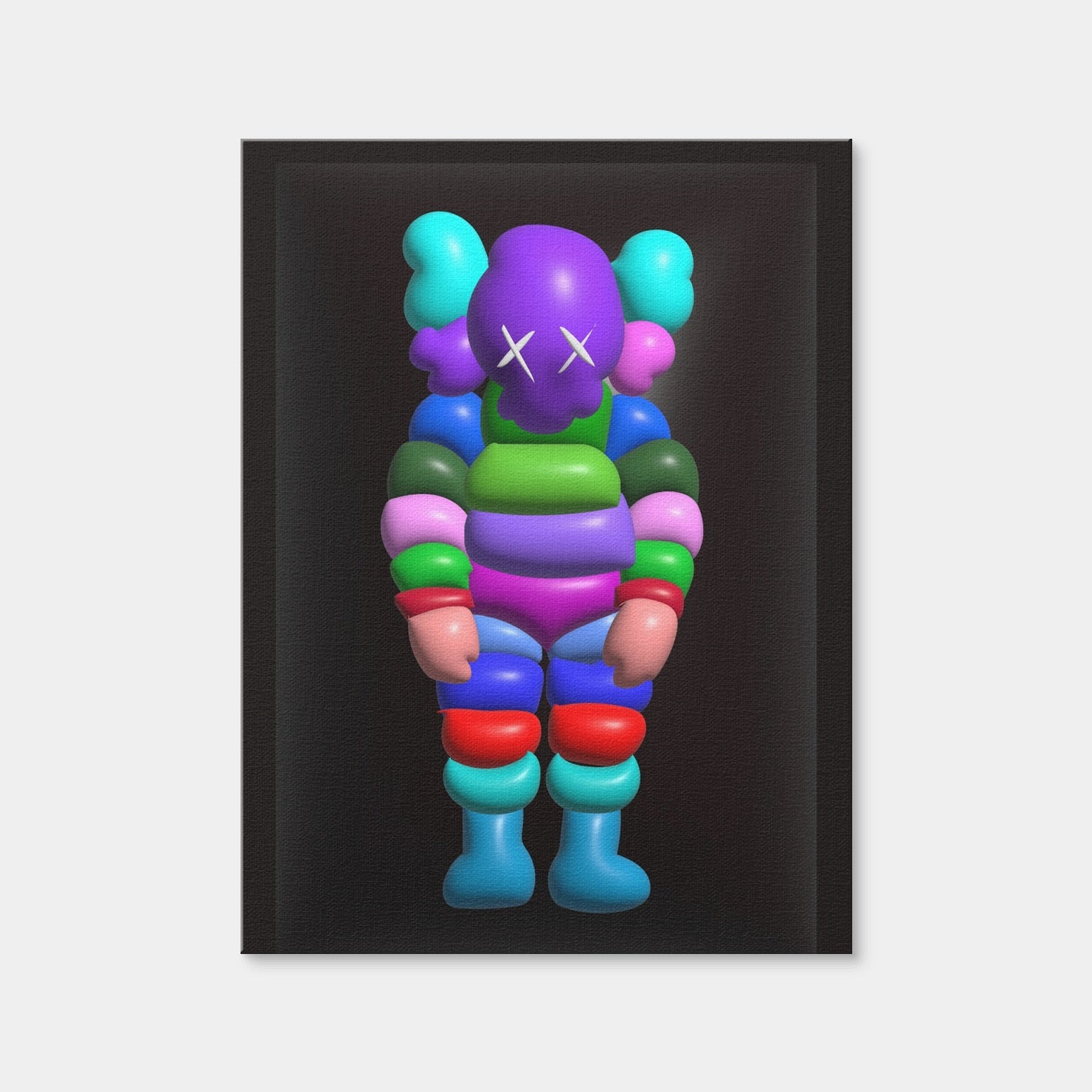 AUTO-MOCKUP WHITE | Kawsman | 1 Piece | Gallery Wrap Canvas | group=3x4