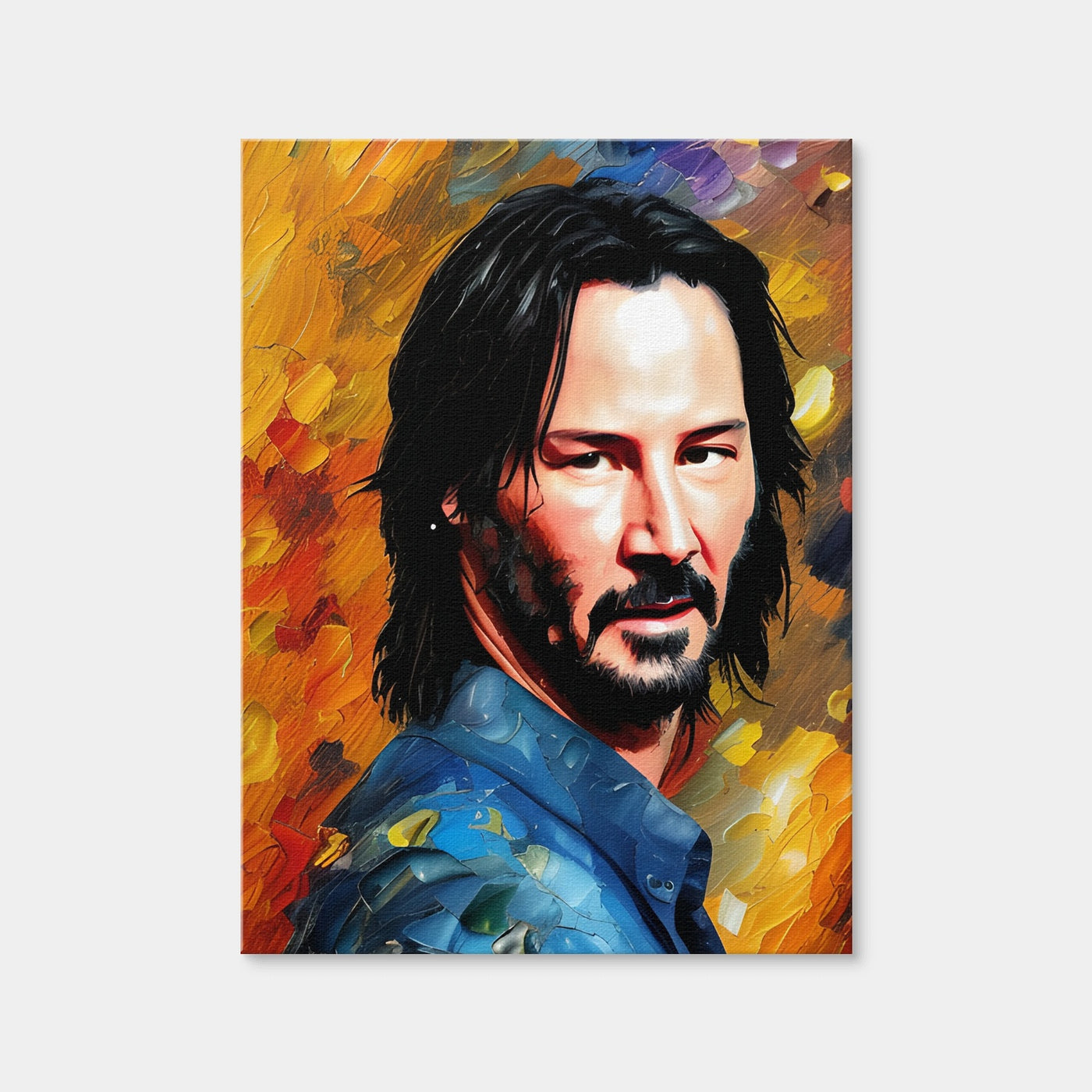 AUTO-MOCKUP WHITE | Keanu Reeves | 1 Piece | Gallery Wrap Canvas | group=3x4