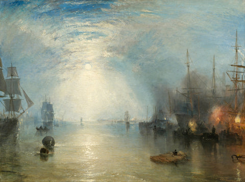 Keelmen Heaving in Coals by Moonlight Wall Art