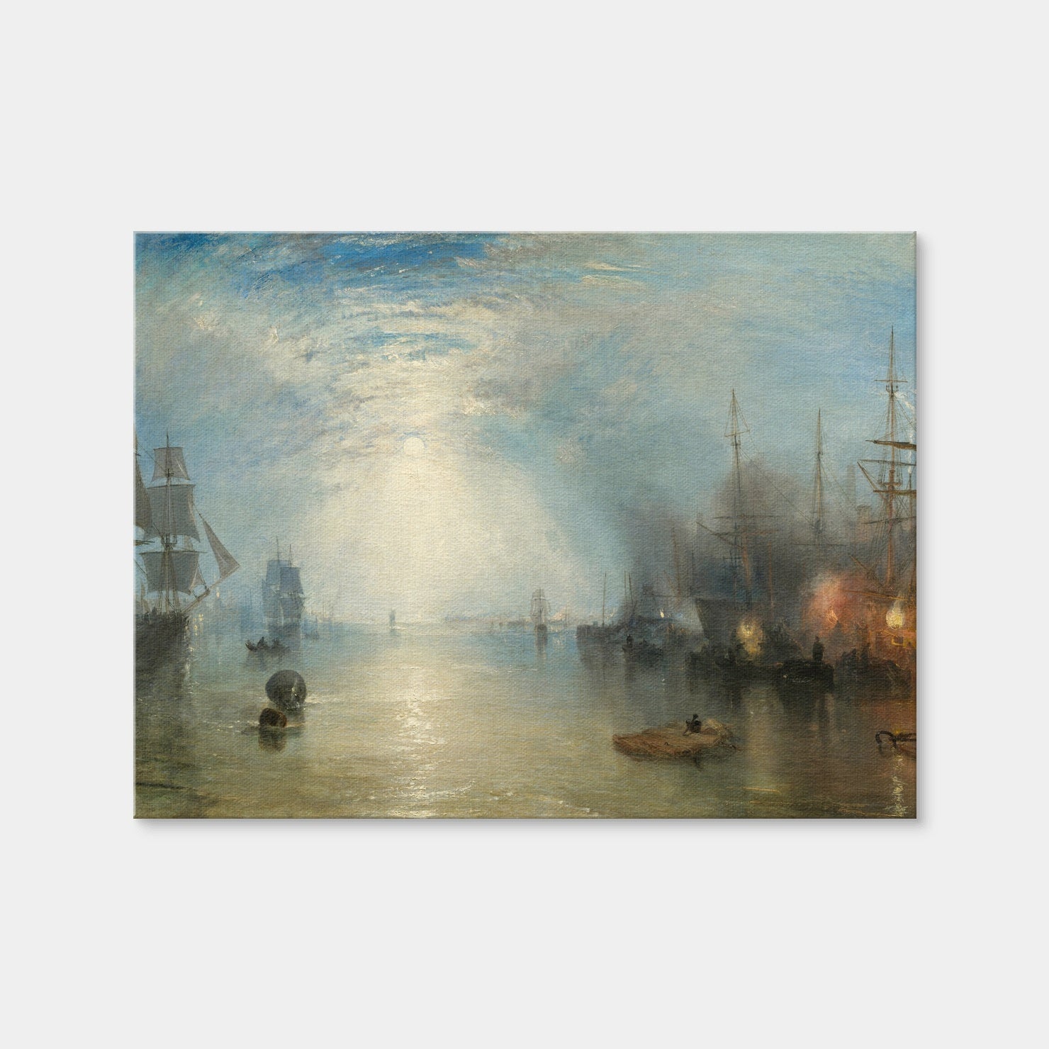 AUTO-MOCKUP WHITE | Keelmen Heaving in Coals by Moonlight | 1 Piece | Gallery Wrap Canvas | group=4x3