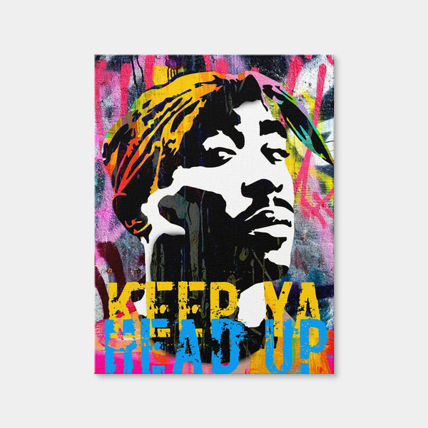 Keep Ya Head Up Wall Art — Canvas Wrap Format preview