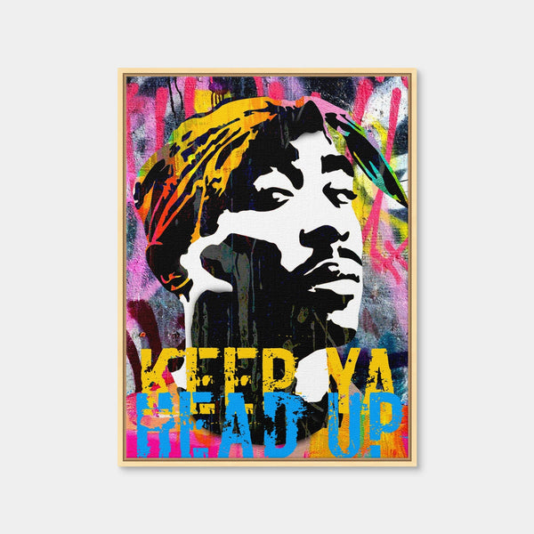 Keep Ya Head Up Wall Art — Framed Canvas Format preview