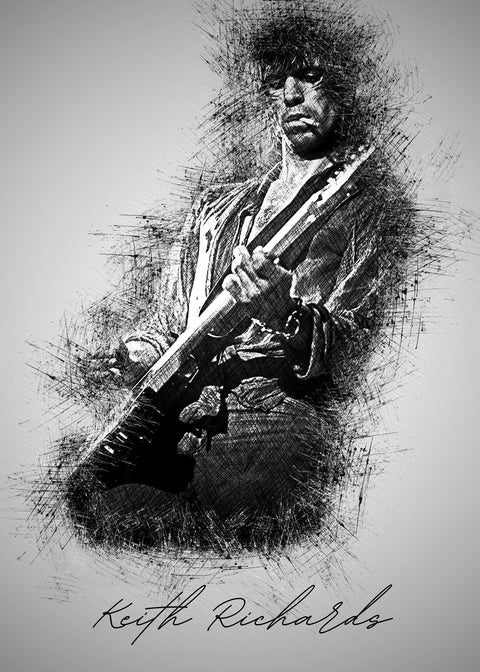 Keith Richards Wall Art
