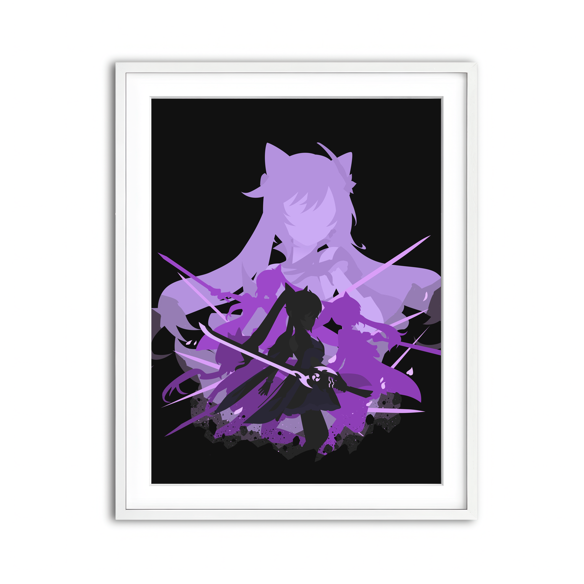 Framed Print 3x4 White