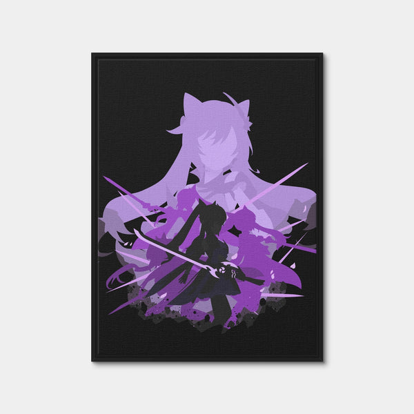 Keqing Wall Art — Framed Canvas Format preview