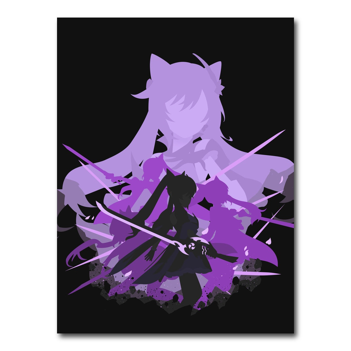 AUTO-MOCKUP WHITE | Keqing | 1 Piece | Gallery Wrap Canvas | group=3x4