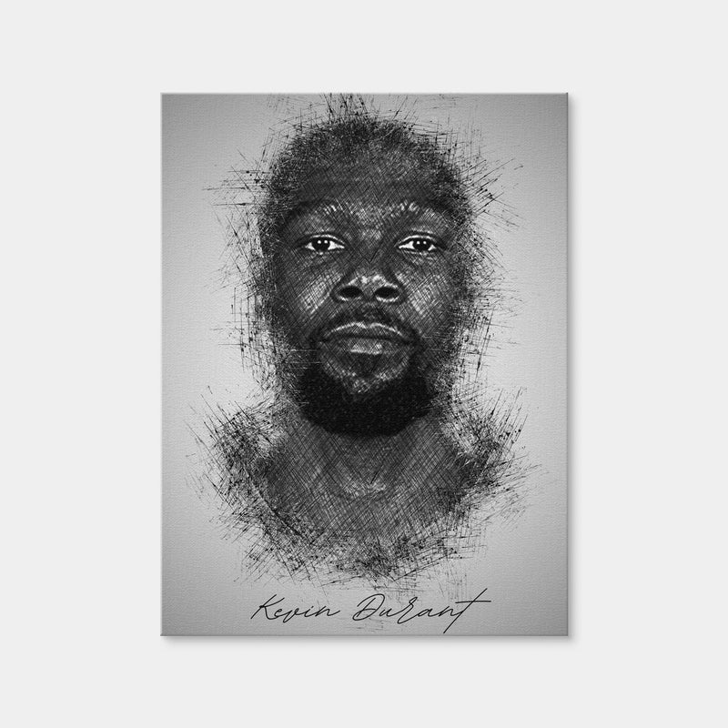 AUTO-MOCKUP WHITE | Kevin Durant | 1 Piece | Gallery Wrap Canvas | group=3x4