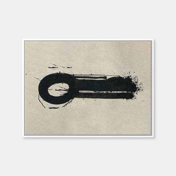 Key Black Wall Art — Framed Canvas Format preview