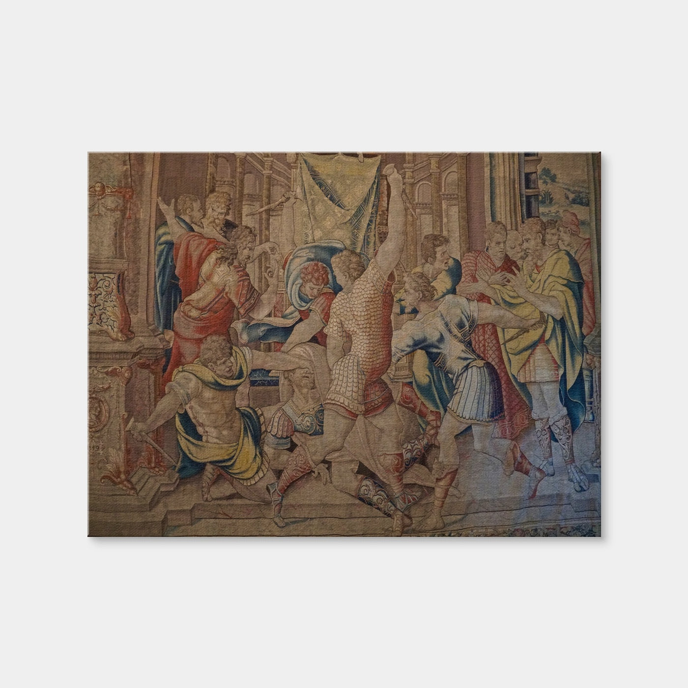 AUTO-MOCKUP WHITE | Killing of Caesar Tapestry | 1 Piece | Gallery Wrap Canvas | group=4x3