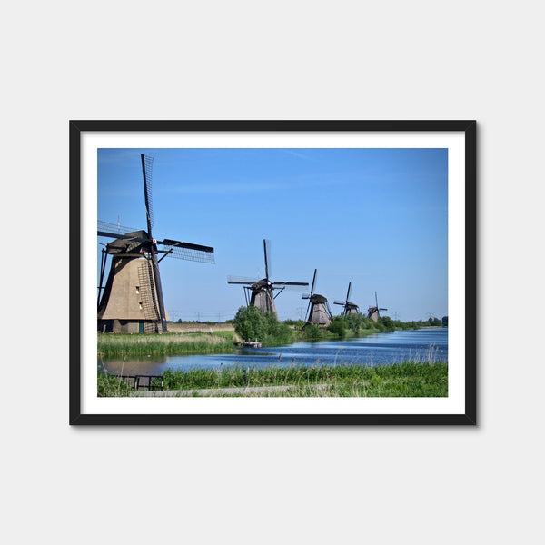 Kinderdijk, Netherlands Wall Art — Framed Print Format preview