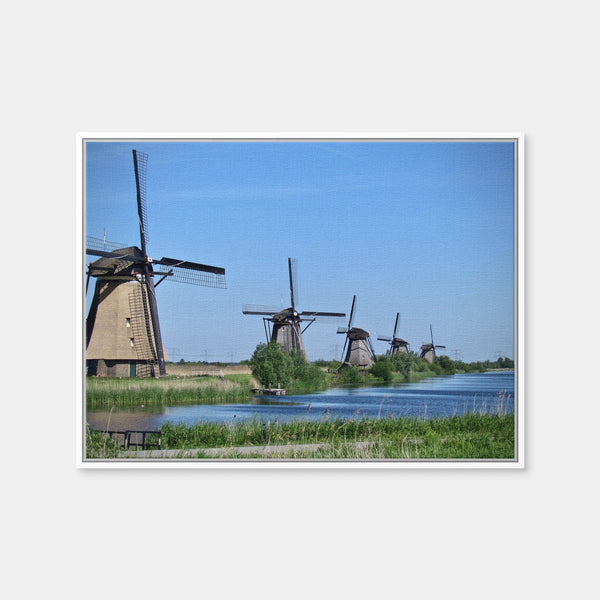 Kinderdijk, Netherlands Wall Art — Framed Canvas Format preview